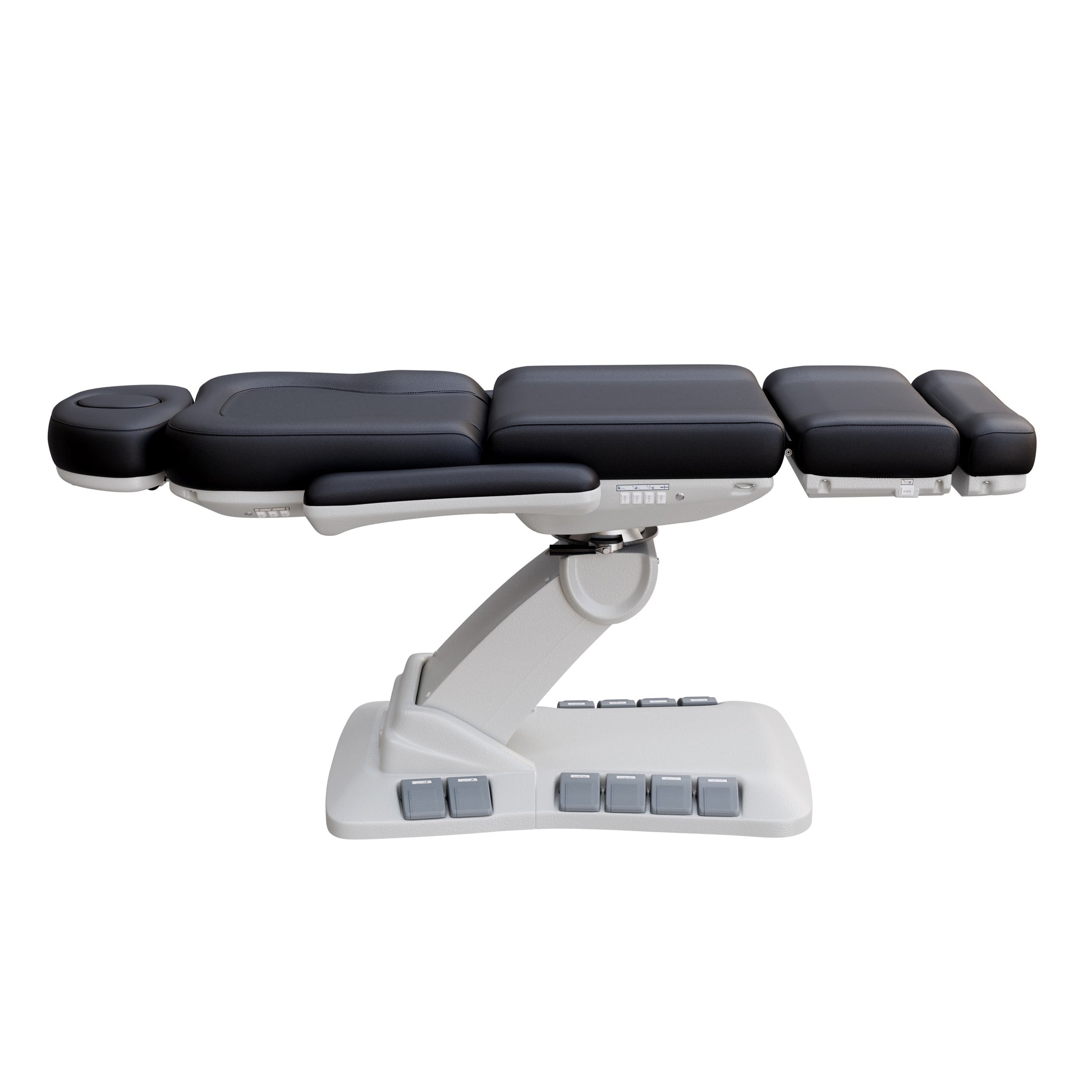 SPA NUMA Swivel Deluxe 4 Motor Electric Treatment Chair for esthetic procedures, medical exams, and fat-reduction treatments – fully adjustable with 120° rotation, vegan leather, facial hole, reversible armrests, and built-in foot pedal controls.