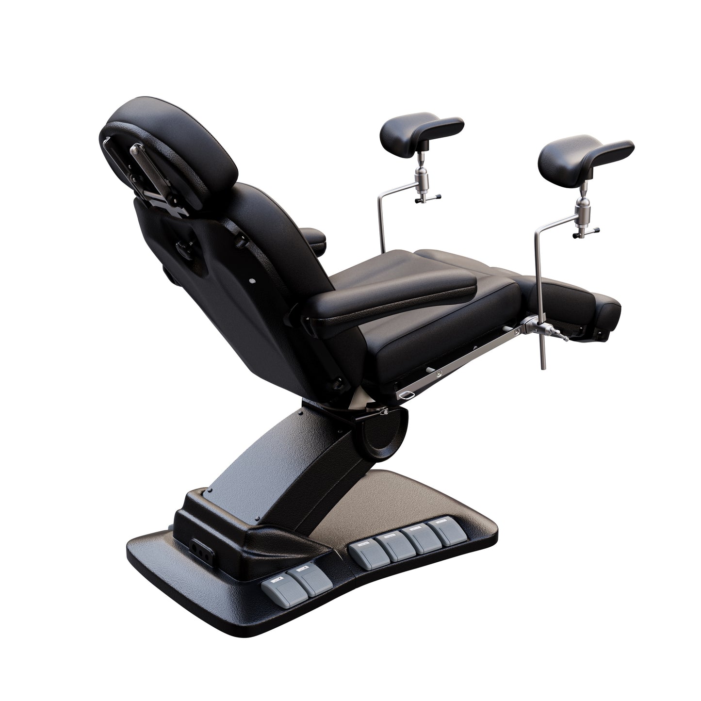 SPA NUMA OB-GYN Swivel Deluxe 4 Motor Electric Treatment Chair with stirrups – medical exam chair for gynecology, outpatient surgery, and aesthetic procedures, featuring 120° rotation, vegan leather upholstery, adjustable height and backrest.