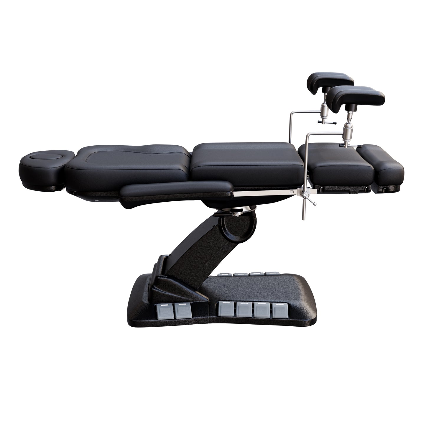 SPA NUMA OB-GYN Swivel Deluxe 4 Motor Electric Treatment Chair with stirrups – medical exam chair for gynecology, outpatient surgery, and aesthetic procedures, featuring 120° rotation, vegan leather upholstery, adjustable height and backrest.
