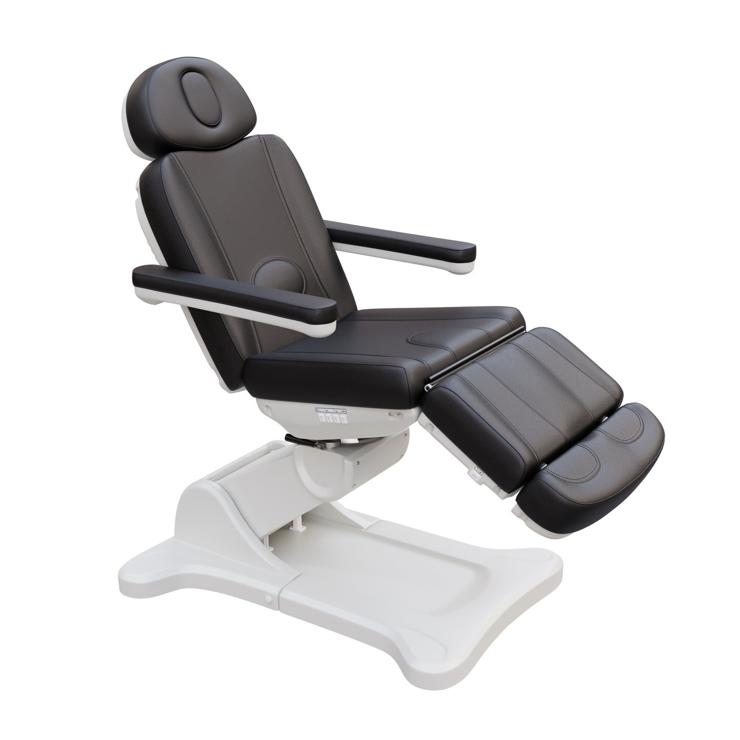 Spa Numa SWIVEL fully electric 4-motor medical treatment chair with 240° rotation, vegan leather upholstery, facial port, Trendelenburg positioning, and ergonomic design for esthetic, surgical, and outpatient procedures.