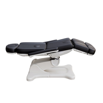 Spa Numa SWIVEL fully electric 4-motor medical treatment chair with 240° rotation, vegan leather upholstery, facial port, Trendelenburg positioning, and ergonomic design for esthetic, surgical, and outpatient procedures.