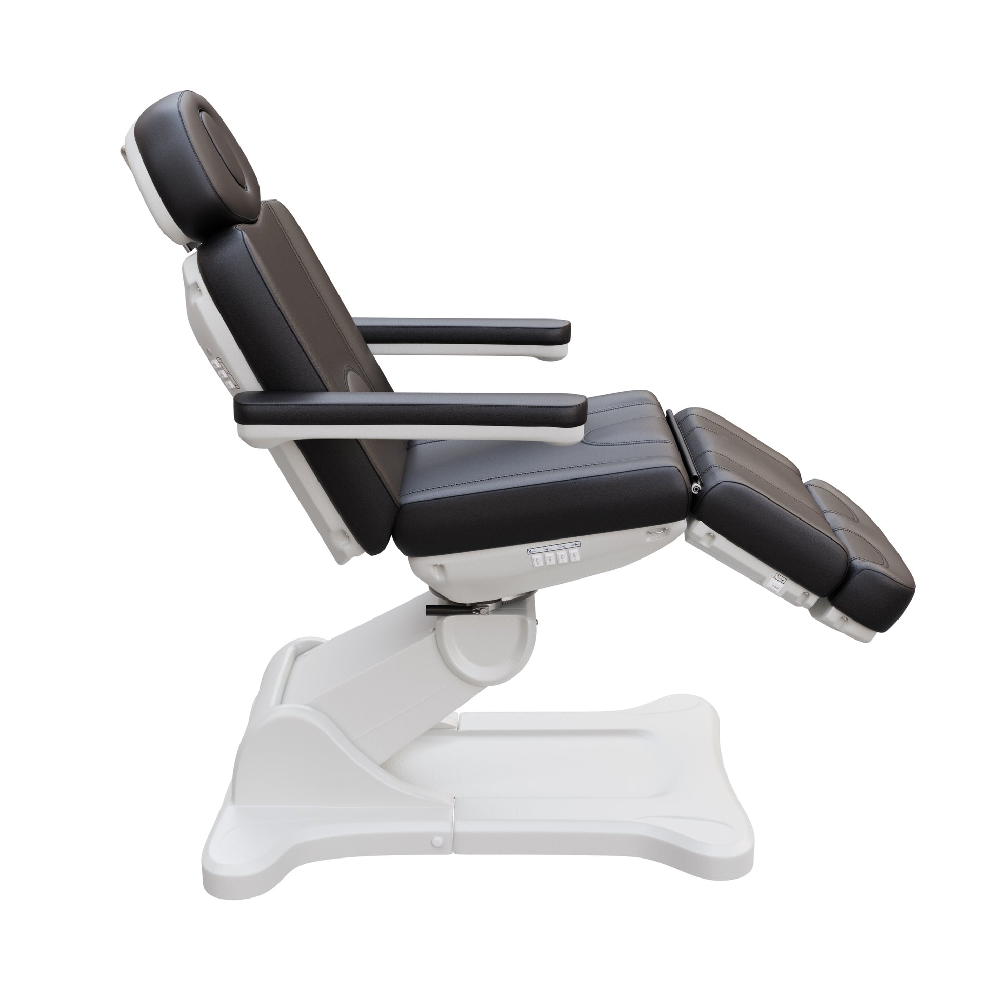 Spa Numa SWIVEL fully electric 4-motor medical treatment chair with 240° rotation, vegan leather upholstery, facial port, Trendelenburg positioning, and ergonomic design for esthetic, surgical, and outpatient procedures.