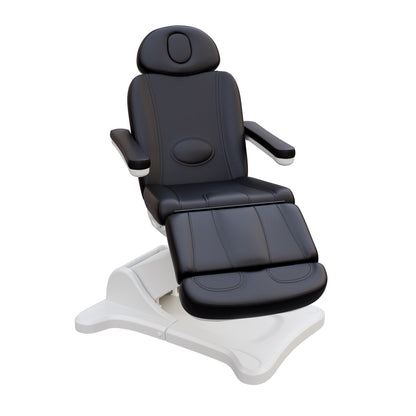 Spa Numa SWIVEL fully electric 4-motor medical treatment chair with 240° rotation, vegan leather upholstery, facial port, Trendelenburg positioning, and ergonomic design for esthetic, surgical, and outpatient procedures.