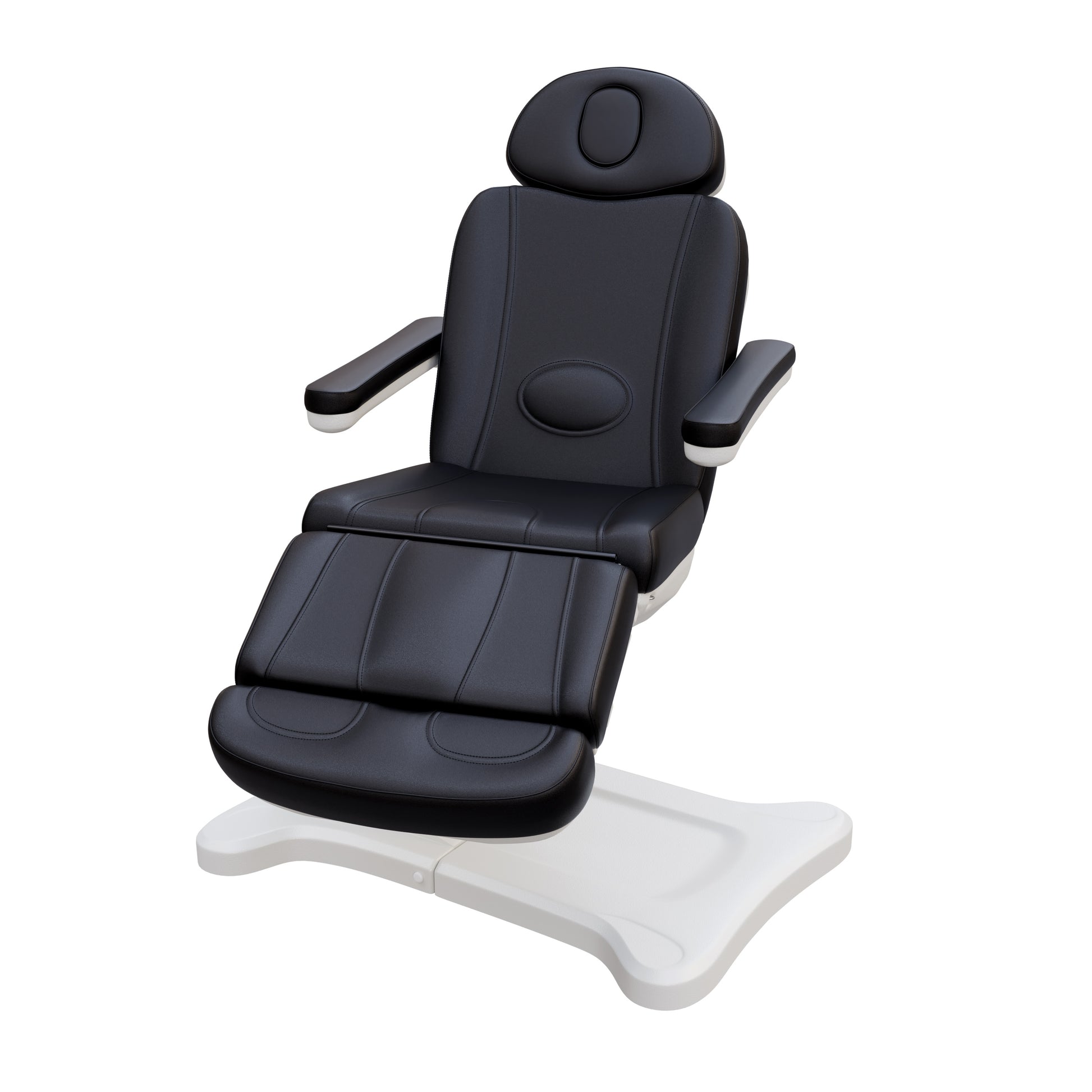 Spa Numa SWIVEL fully electric 4-motor medical treatment chair with 240° rotation, vegan leather upholstery, facial port, Trendelenburg positioning, and ergonomic design for esthetic, surgical, and outpatient procedures.