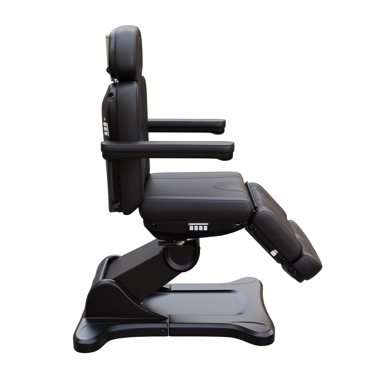 Spa Numa SWIVEL fully electric treatment chair with 4 motors, 240-degree rotation, vegan leather upholstery, extendable headrest and footrest, reversible armrests, and Trendelenburg position for medical, esthetic, and surgical procedures.