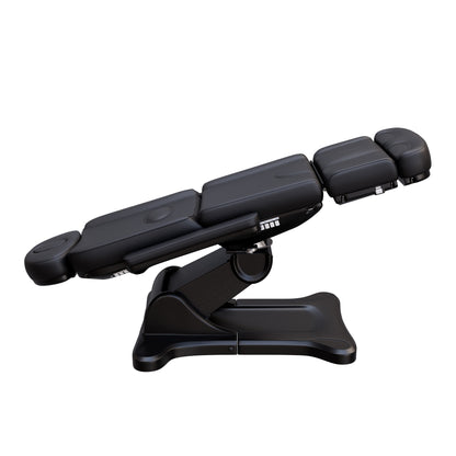 Spa Numa SWIVEL fully electric treatment chair with 4 motors, 240-degree rotation, vegan leather upholstery, extendable headrest and footrest, reversible armrests, and Trendelenburg position for medical, esthetic, and surgical procedures.