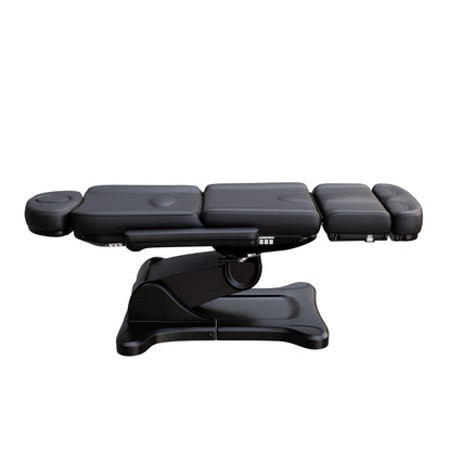 Spa Numa SWIVEL fully electric treatment chair with 4 motors, 240-degree rotation, vegan leather upholstery, extendable headrest and footrest, reversible armrests, and Trendelenburg position for medical, esthetic, and surgical procedures.