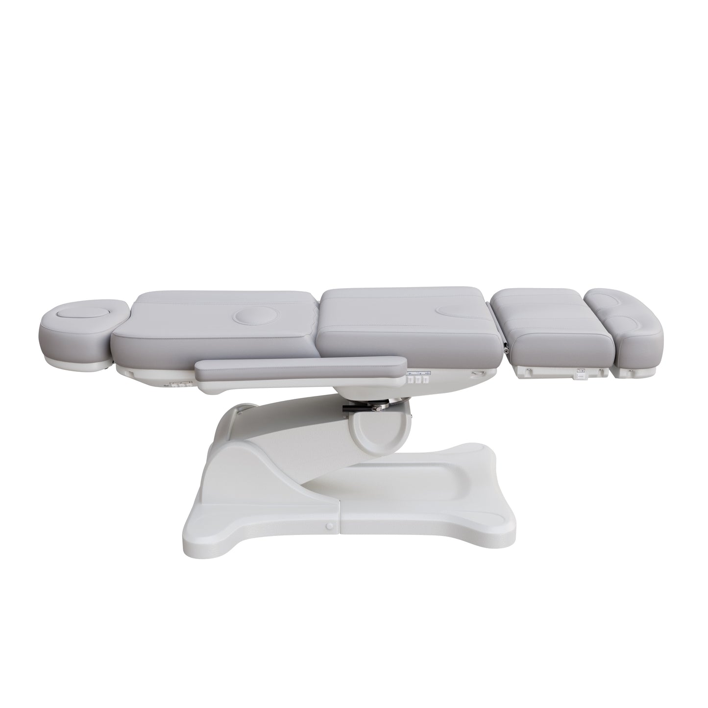 Spa Numa SWIVEL fully electric treatment chair with 4-motor adjustment, 240-degree rotation, vegan leather upholstery, and extendable headrest for medical and esthetic procedures.