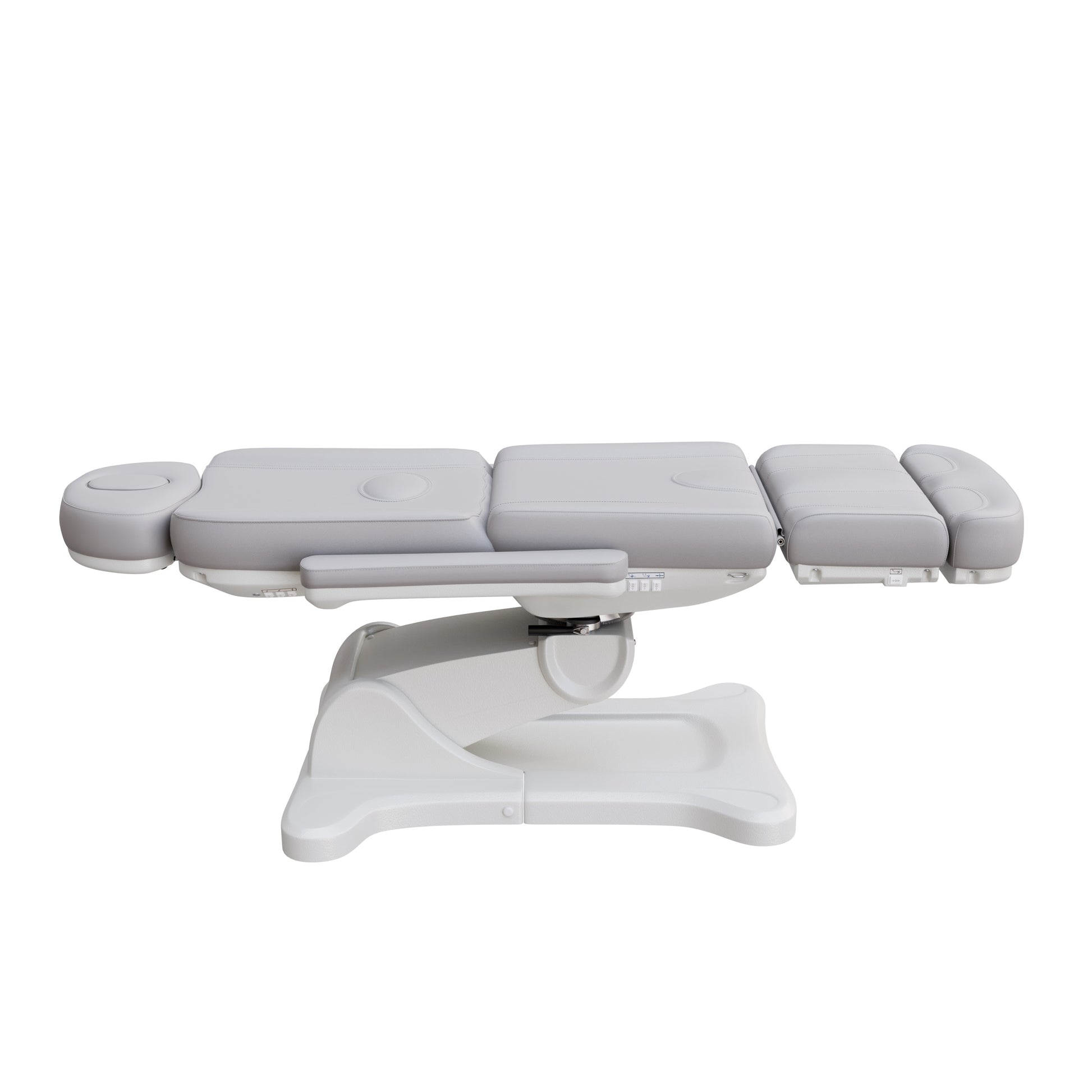 Spa Numa SWIVEL fully electric treatment chair with 4-motor adjustment, 240-degree rotation, vegan leather upholstery, and extendable headrest for medical and esthetic procedures.