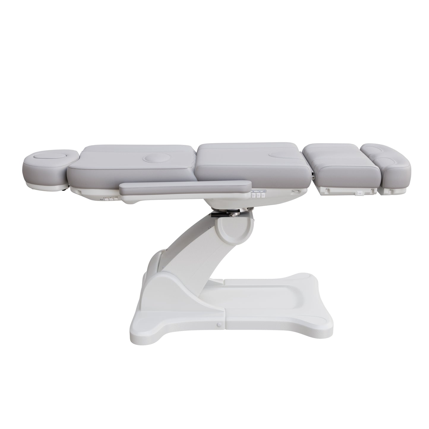 Spa Numa SWIVEL fully electric treatment chair with 4-motor adjustment, 240-degree rotation, vegan leather upholstery, and extendable headrest for medical and esthetic procedures.