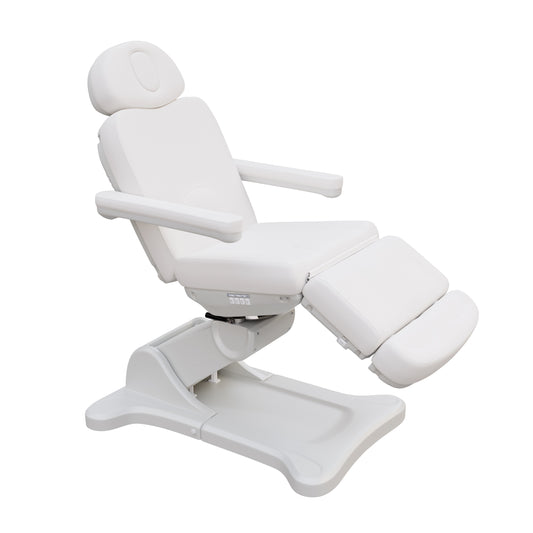 Spa Numa SWIVEL Fully Electric Treatment Chair with 240° rotation, vegan leather, adjustable height, backrest, leg-rest, and tilt – ideal for med spas, esthetic treatments, and outpatient procedures.