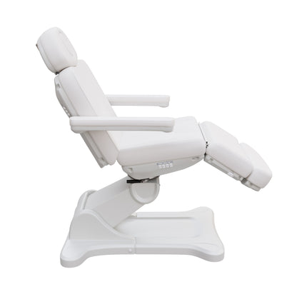 Spa Numa SWIVEL Fully Electric Treatment Chair with 240° rotation, vegan leather, adjustable height, backrest, leg-rest, and tilt – ideal for med spas, esthetic treatments, and outpatient procedures.