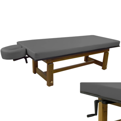 Eco-friendly teak wood massage table Solterra by TouchAmerica