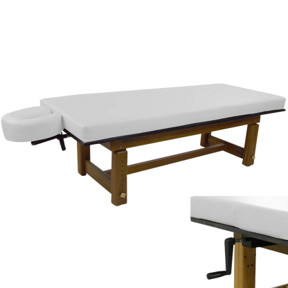 TouchAmerica Solterra massage table with plush cushioning for client relaxation