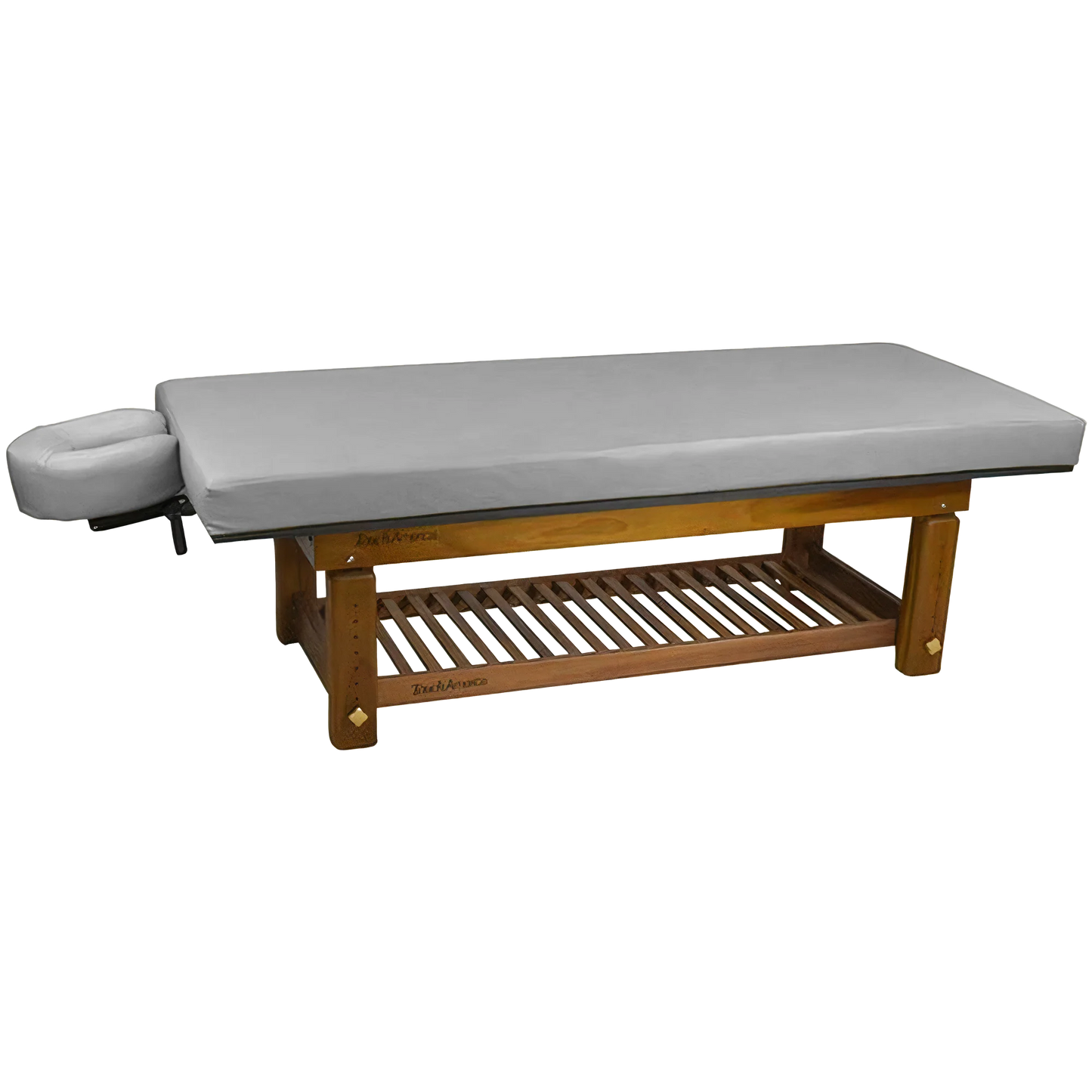 Professional Solterra teak massage table by TouchAmerica with ergonomic support