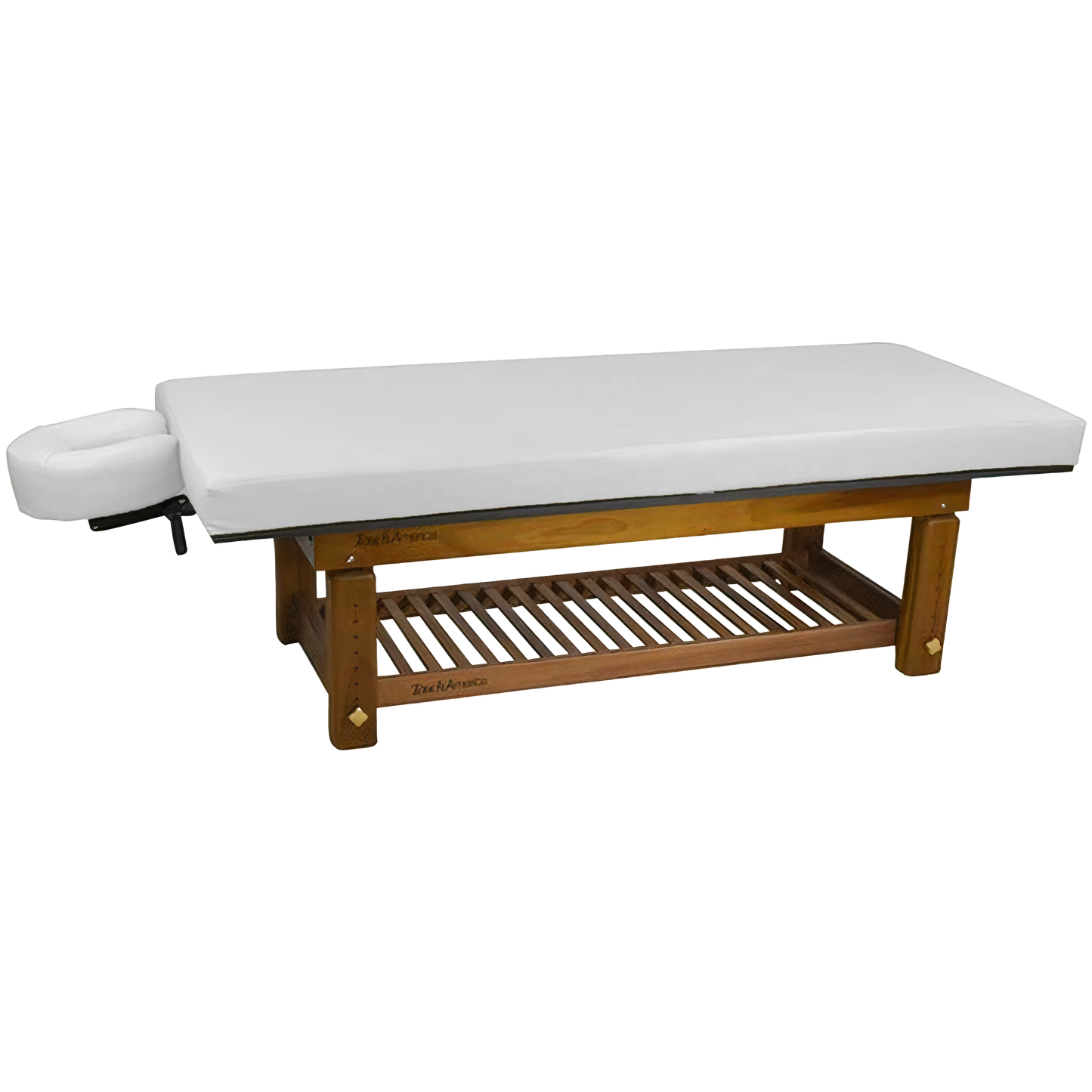 Eco-friendly teak wood massage table Solterra by TouchAmerica