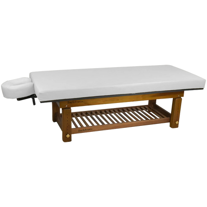 Eco-friendly teak wood massage table Solterra by TouchAmerica