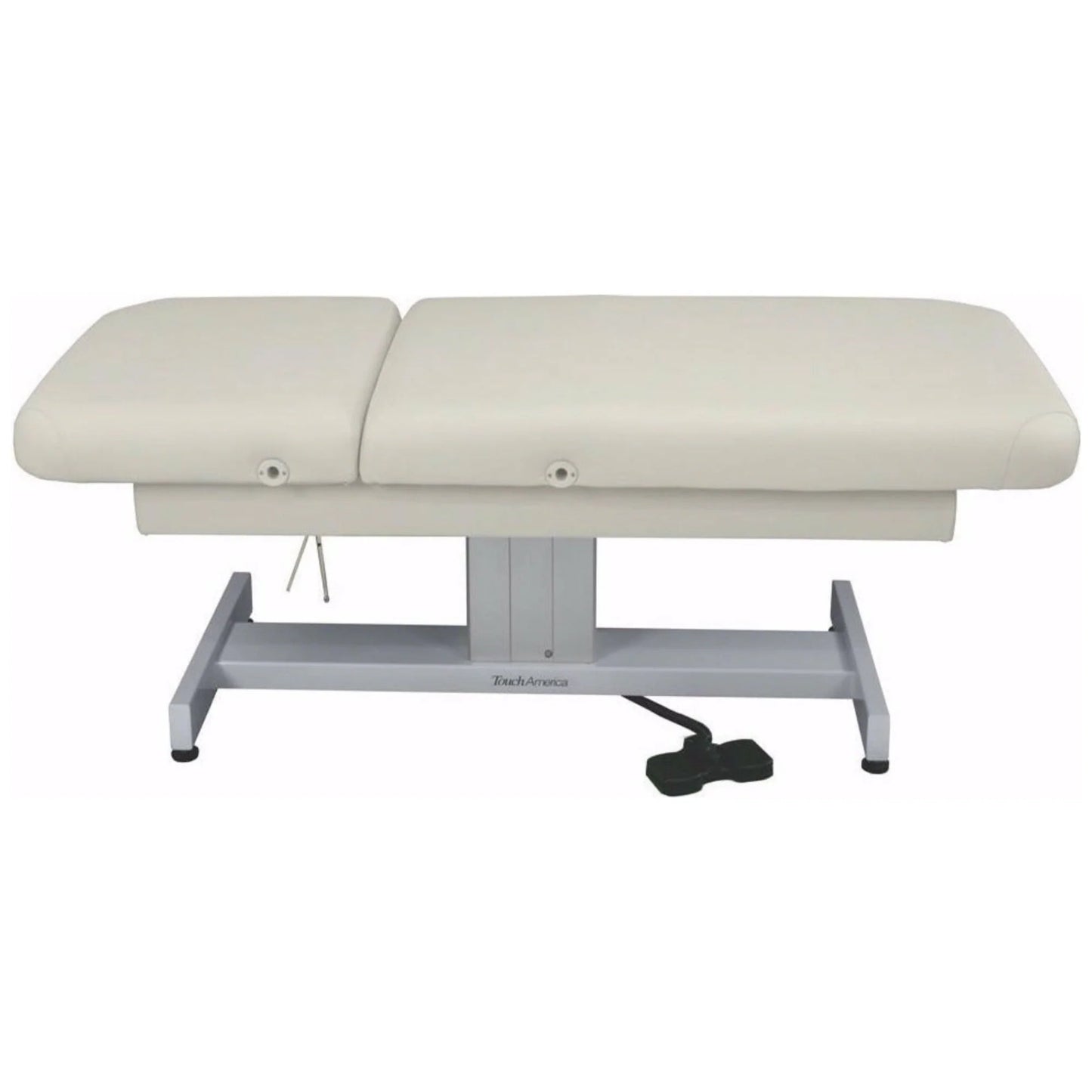 Adjustable face and body treatment table for professional spa services