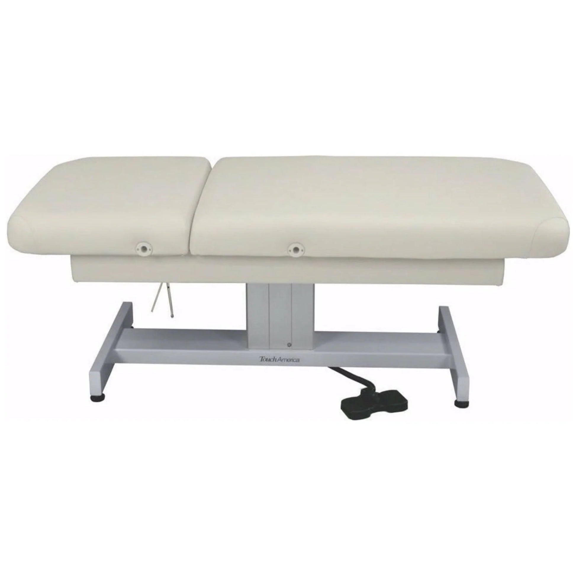 Adjustable face and body treatment table for professional spa services