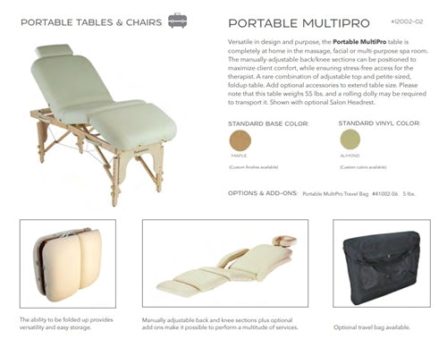 TouchAmerica Portable MultiPro Massage Table