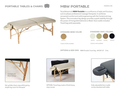 TouchAmerica MBW Portable Massage Table