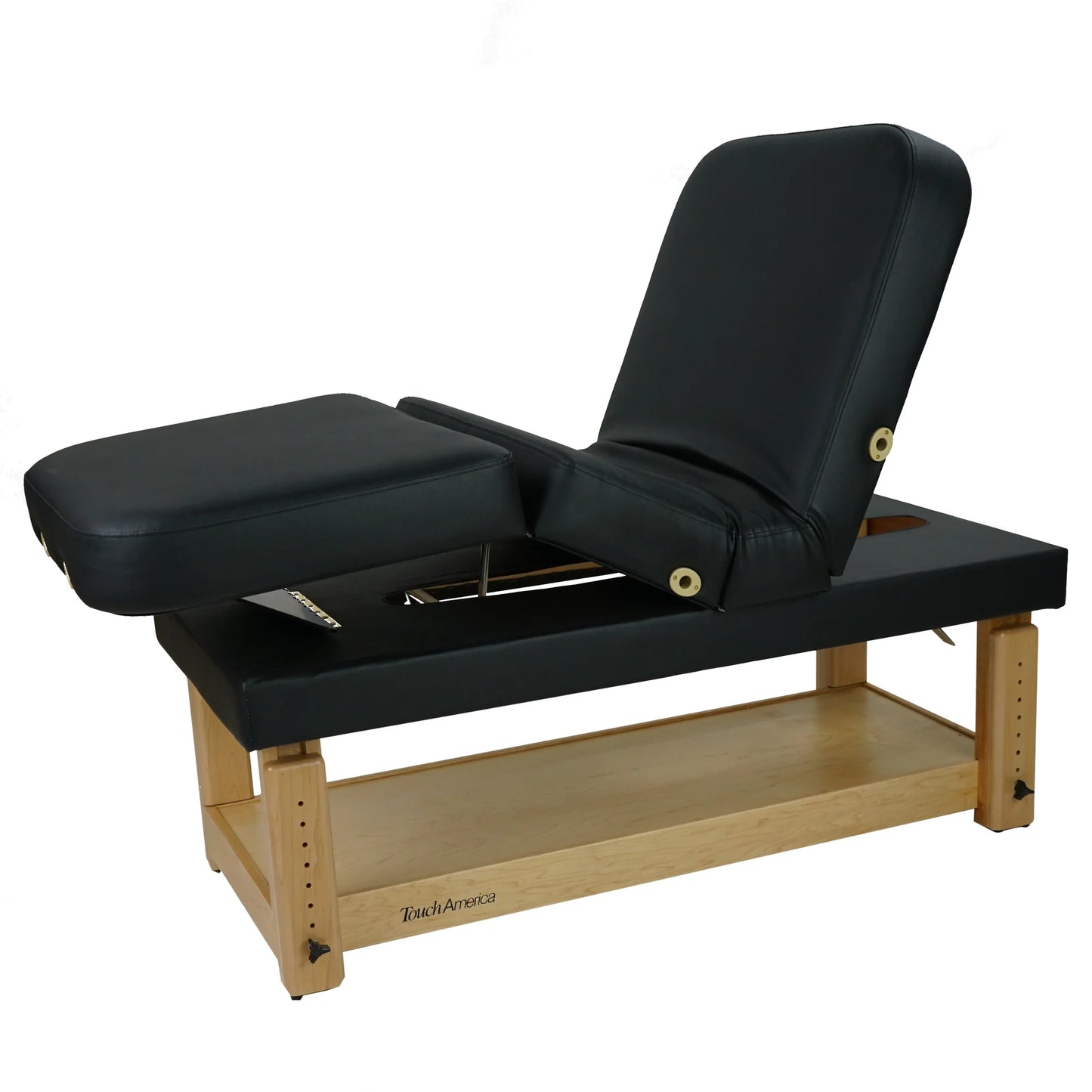 Luxury stationary massage table TouchAmerica Multi-Pro with padded surface for client comfort