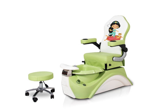 AYC Green Princess Jasmine Kid's Pedicure Spa - TSM-KSPA-02-GRN-KIT