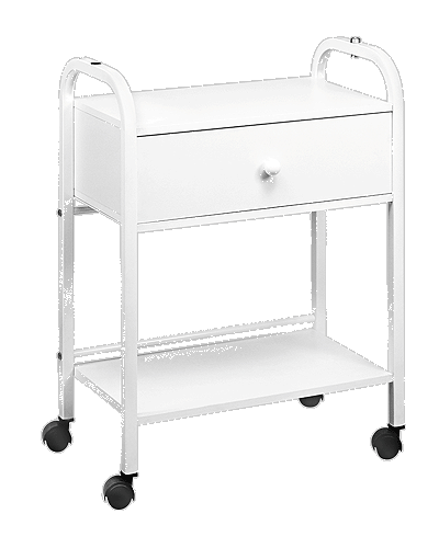 Professional spa trolley table with storage drawer by Equipro