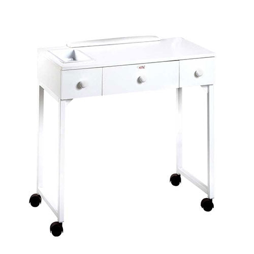 Professional manicure workstation Equipro Deluxe 51401 with drawers and armrest