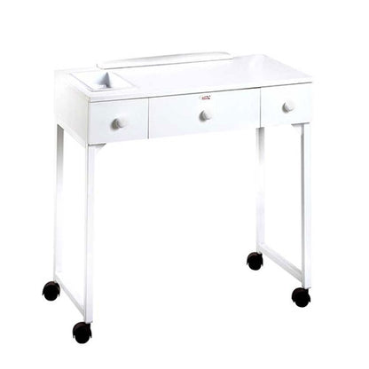 Professional manicure workstation Equipro Deluxe 51401 with drawers and armrest