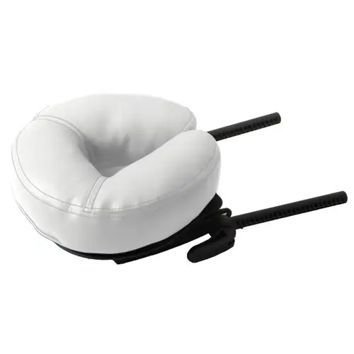 Ergonomic massage table face pillow with adjustable platform by Living Earth Crafts