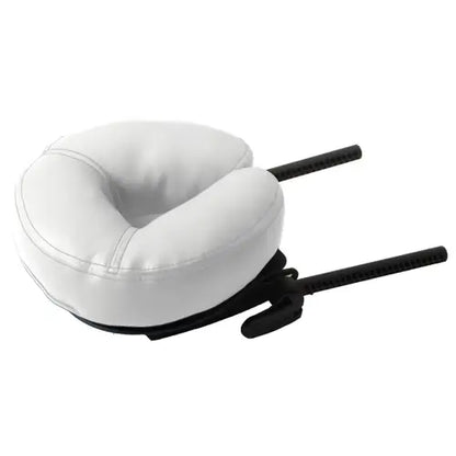 Ergonomic massage table face pillow with adjustable platform by Living Earth Crafts