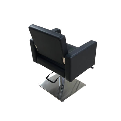 PHILIP Black Styling Chair with Square Base - Durable, Modern Salon Chair for Hair Stylists and Barbers - YC-H-1045