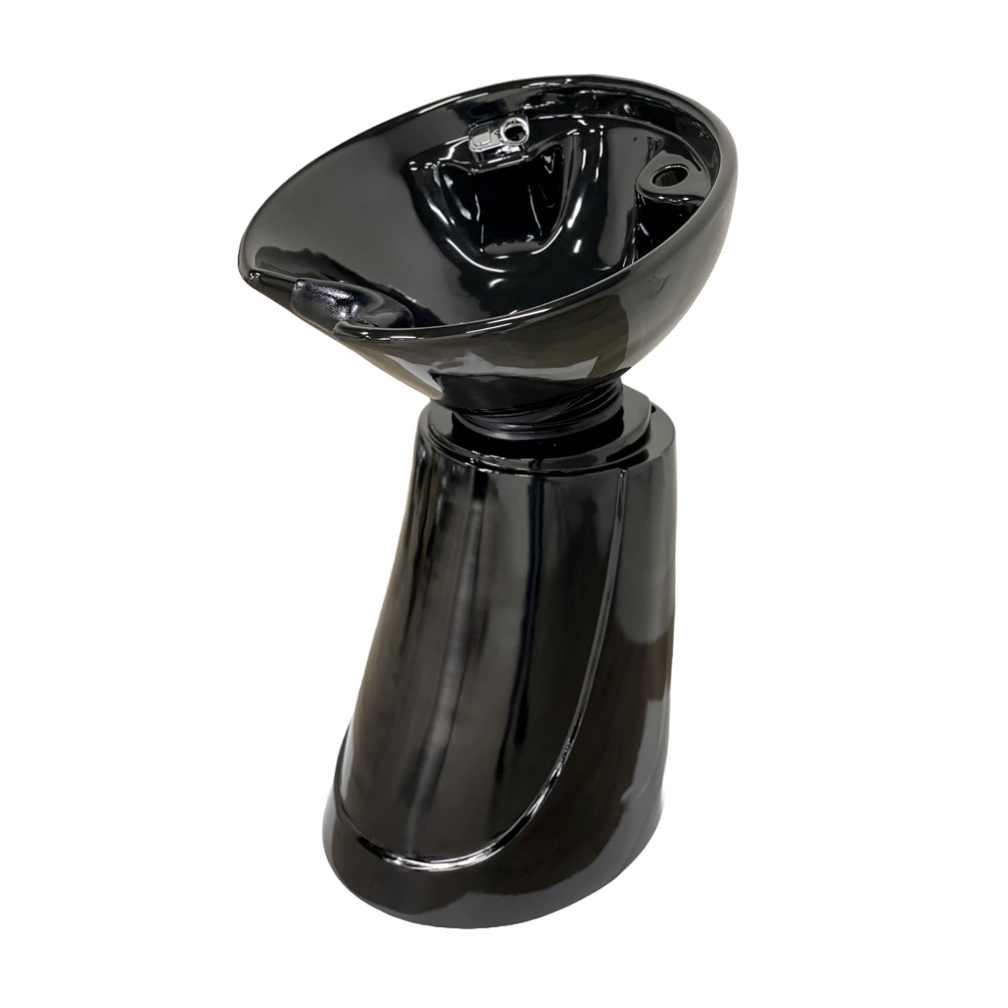 Pedestal Shampoo Unit with tilting porcelain bowl for professional salons