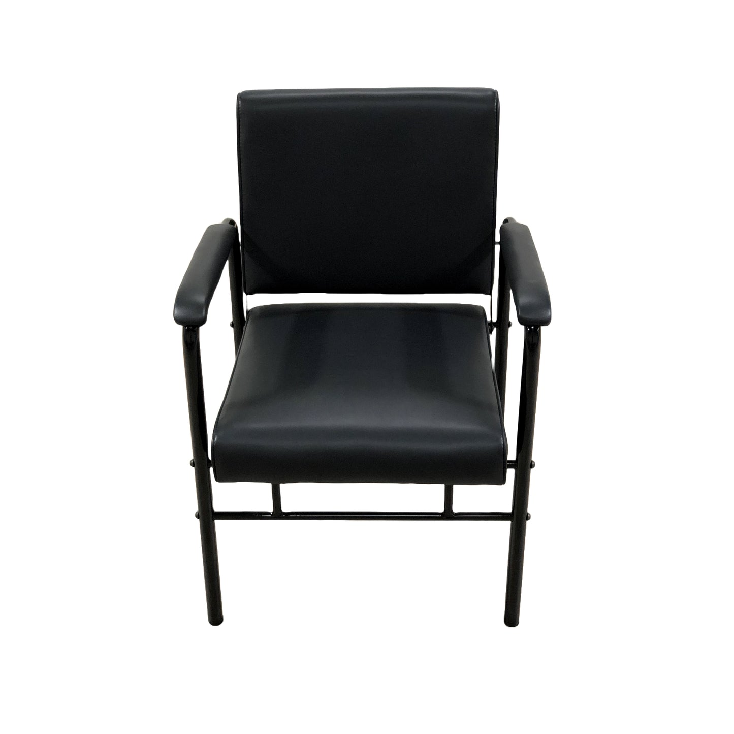 ZENO Black Reclining Shampoo Chair: Adjustable Backrest, Plush Upholstery, and Durable Tubular Frame for Modern Salons - YC-H-2086