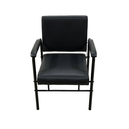 ZENO Black Reclining Shampoo Chair: Adjustable Backrest, Plush Upholstery, and Durable Tubular Frame for Modern Salons - YC-H-2086