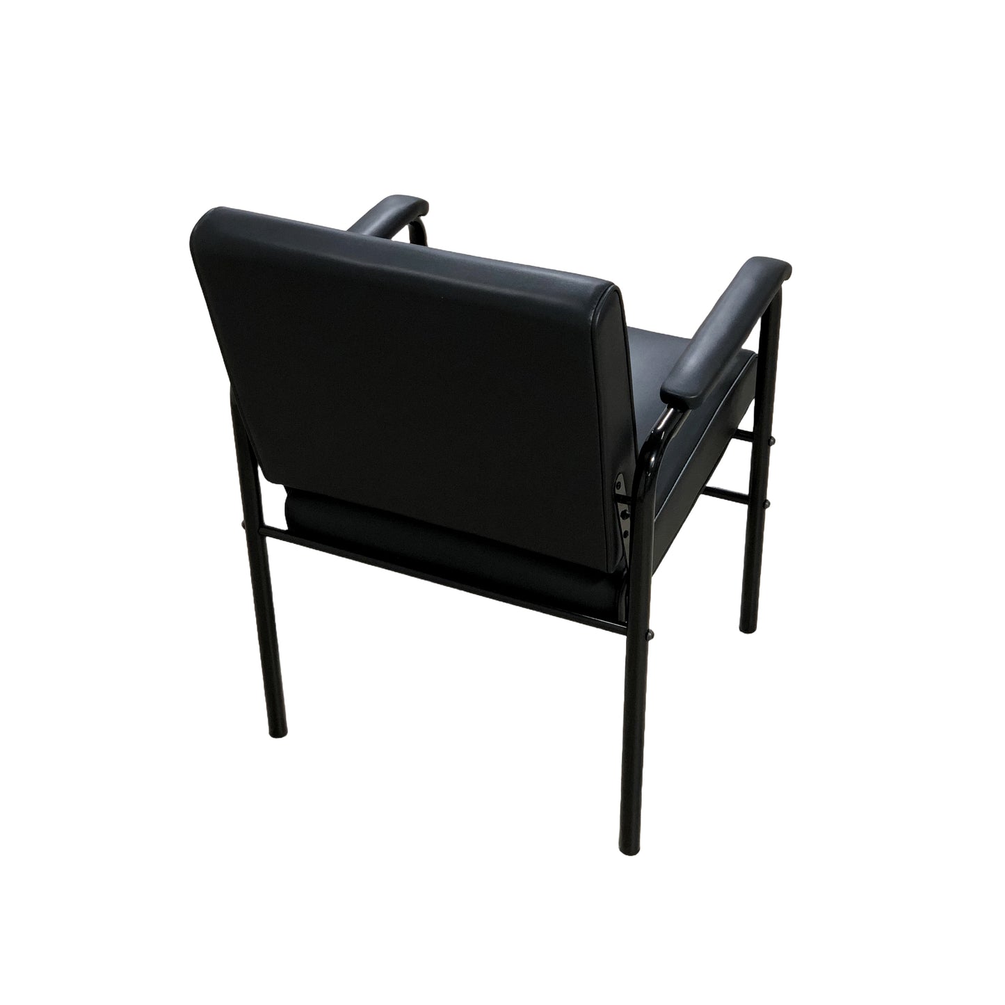 ZENO Black Reclining Shampoo Chair: Adjustable Backrest, Plush Upholstery, and Durable Tubular Frame for Modern Salons - YC-H-2086