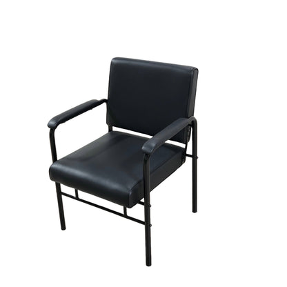 ZENO Black Reclining Shampoo Chair: Adjustable Backrest, Plush Upholstery, and Durable Tubular Frame for Modern Salons - YC-H-2086