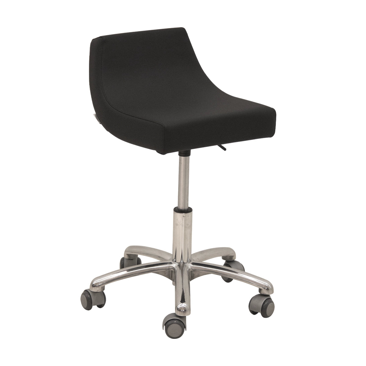 Luxury salon stool Okumi Stream by Gamma Bross with sculpted seat