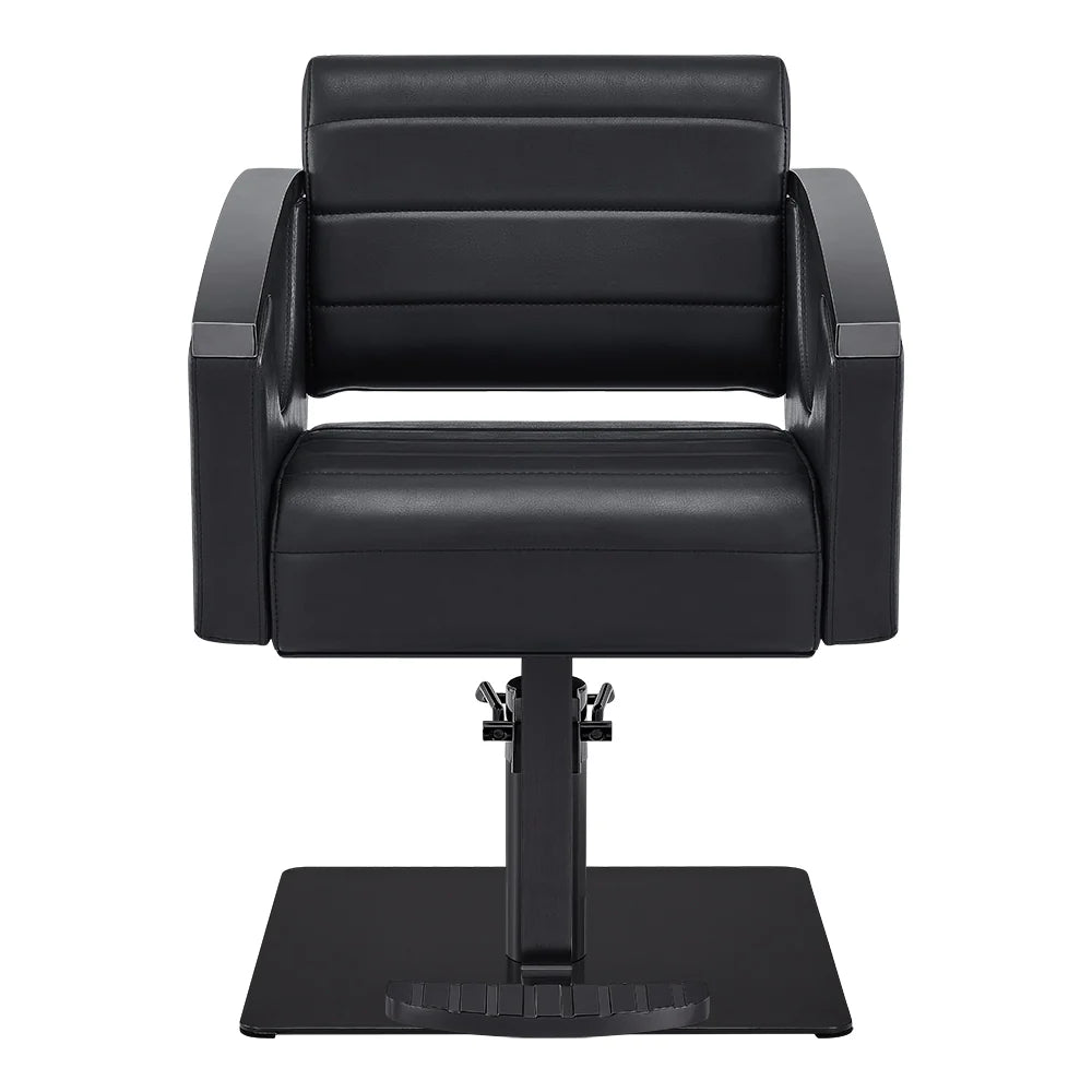 Bello Titanium styling chair featuring a modern, professional salon design.