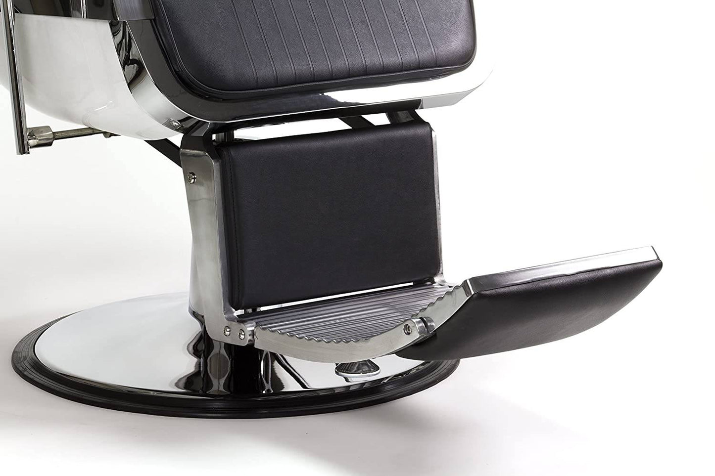Professional barber equipment AYC Jaxson Barber Chair featuring padded seat and footrest