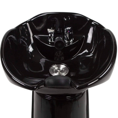 Modern pedestal shampoo station by AYC for professional salon backwash setups