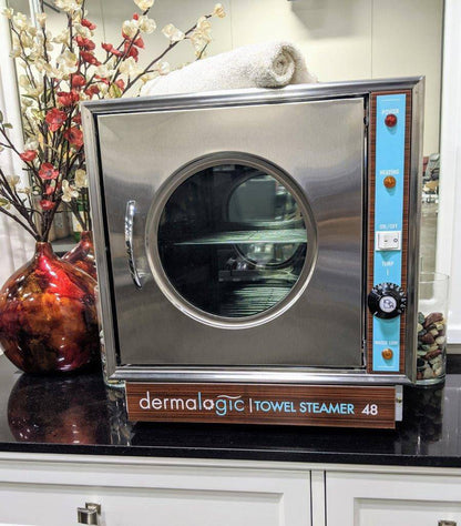 Large-capacity AYC Dermalogic Towel Steamer 48 for beauty and wellness businesses