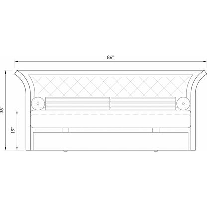 TouchAmerica Masquerade Classic Daybed and Massage Table Drawing