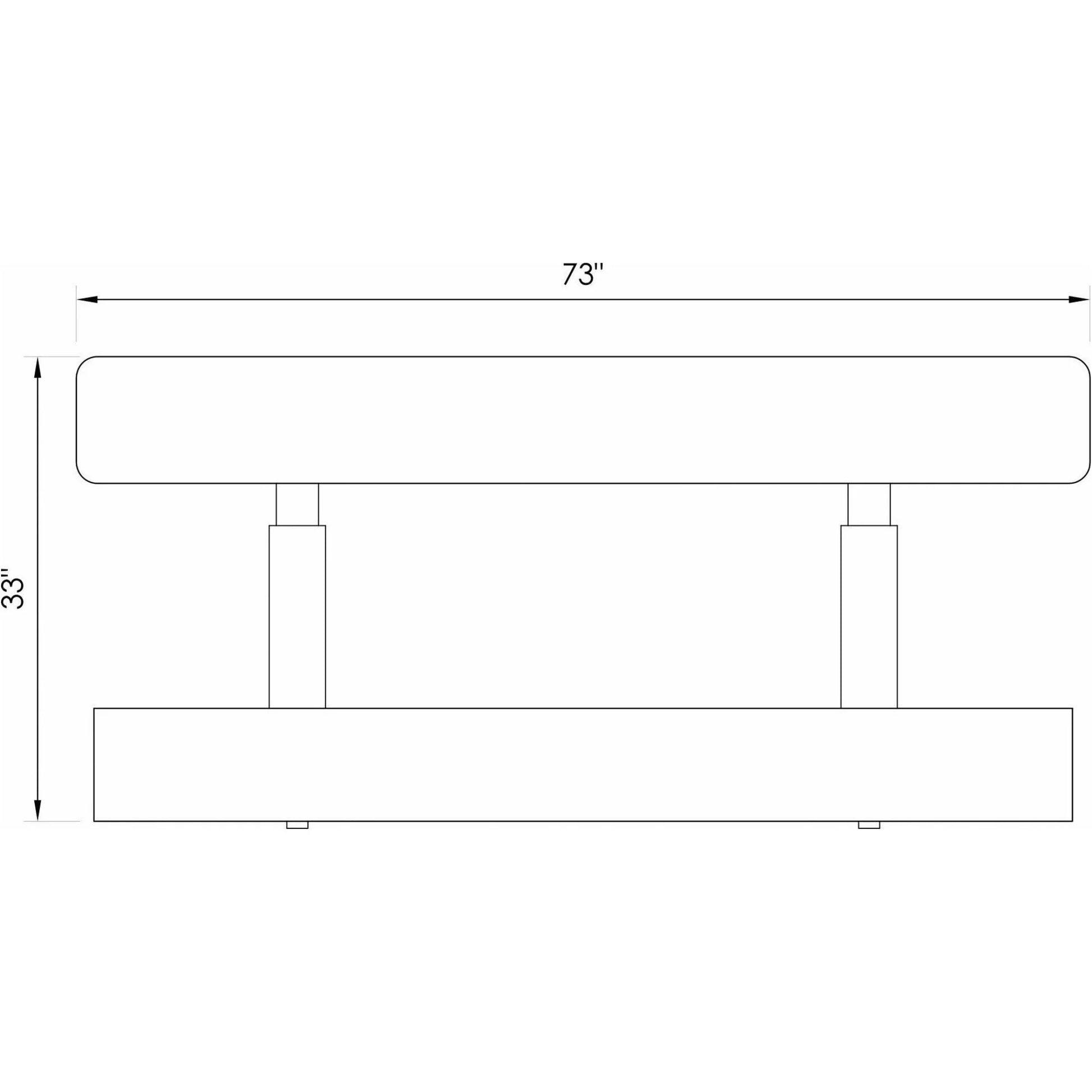 TouchAmerica Masquerade Contemporary Daybed and Massage Table Drawing