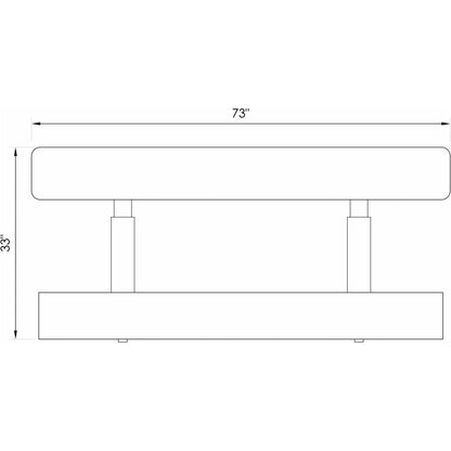 TouchAmerica Masquerade Contemporary Daybed and Massage Table Drawing