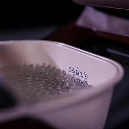 Portable pedicure spa with heated basin and vibration massage