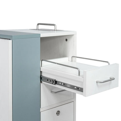 Durable foldable manicure table AYC Taylor model for salon and spa use