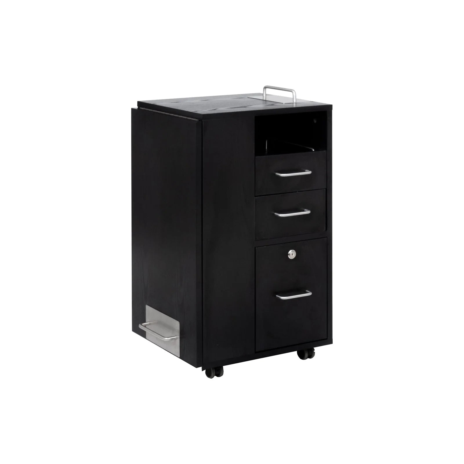 AYC Taylor portable nail station with folding legs and storage drawers