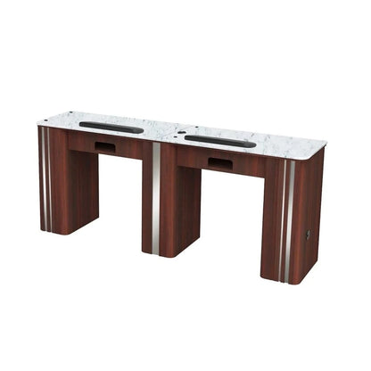 Professional double manicure table AYC Avon I for nail salons and spa furniture